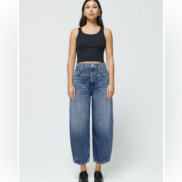 $225 size 27 ETICA ETICA IRIS RELAXED BARREL JEAN - - Picture 1 of 7